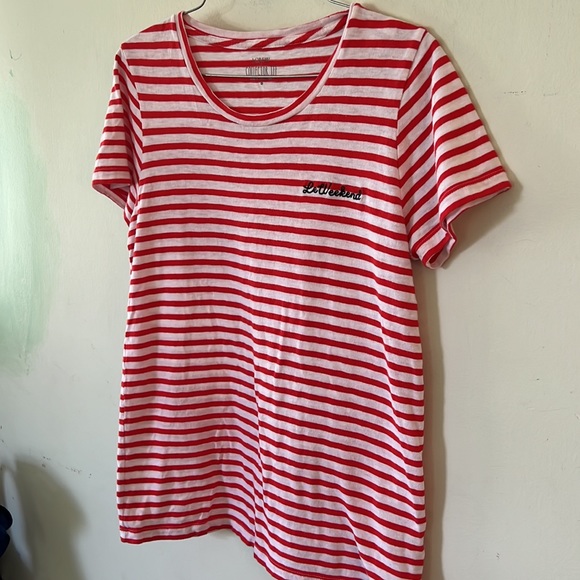 J Crew Collector Tee Sz Small Le Weekend - Picture 3 of 6